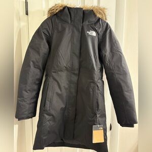 The North Face Black Women’s Jump Down Parka with Faux Fur